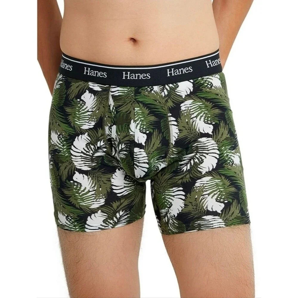 Hanes Originals 6-pack Men’s 2XL Boxer Briefs Moisture-Wicking Stretch Cotton